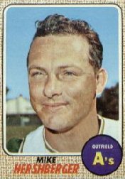 1968 Topps Baseball Cards      018      Mike Hershberger